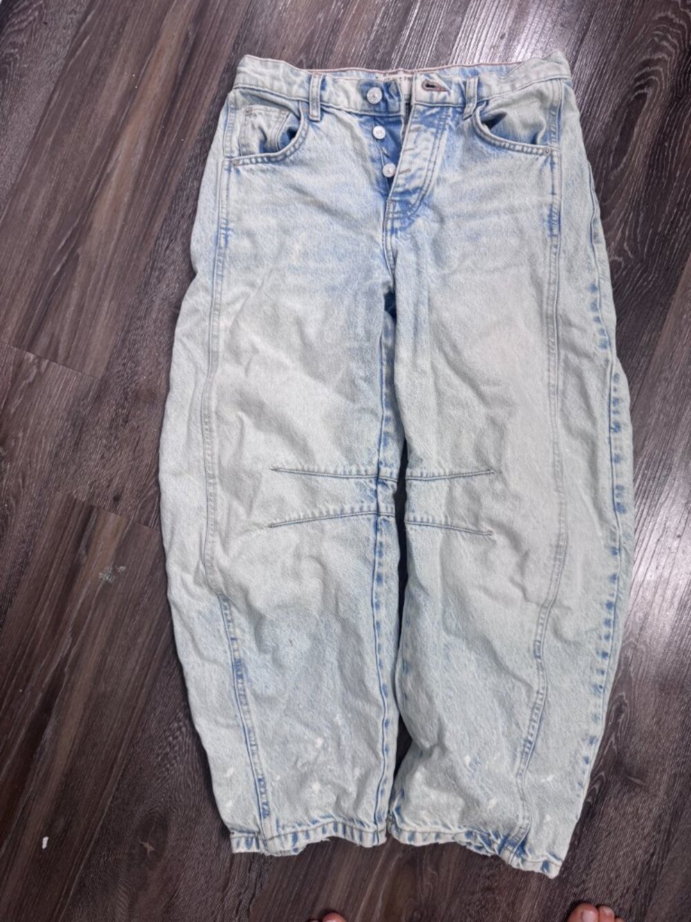 We The Free Good Luck Barrel Jeans Aegean Size 24